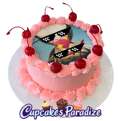 Round Custom Logo / Photo Cake